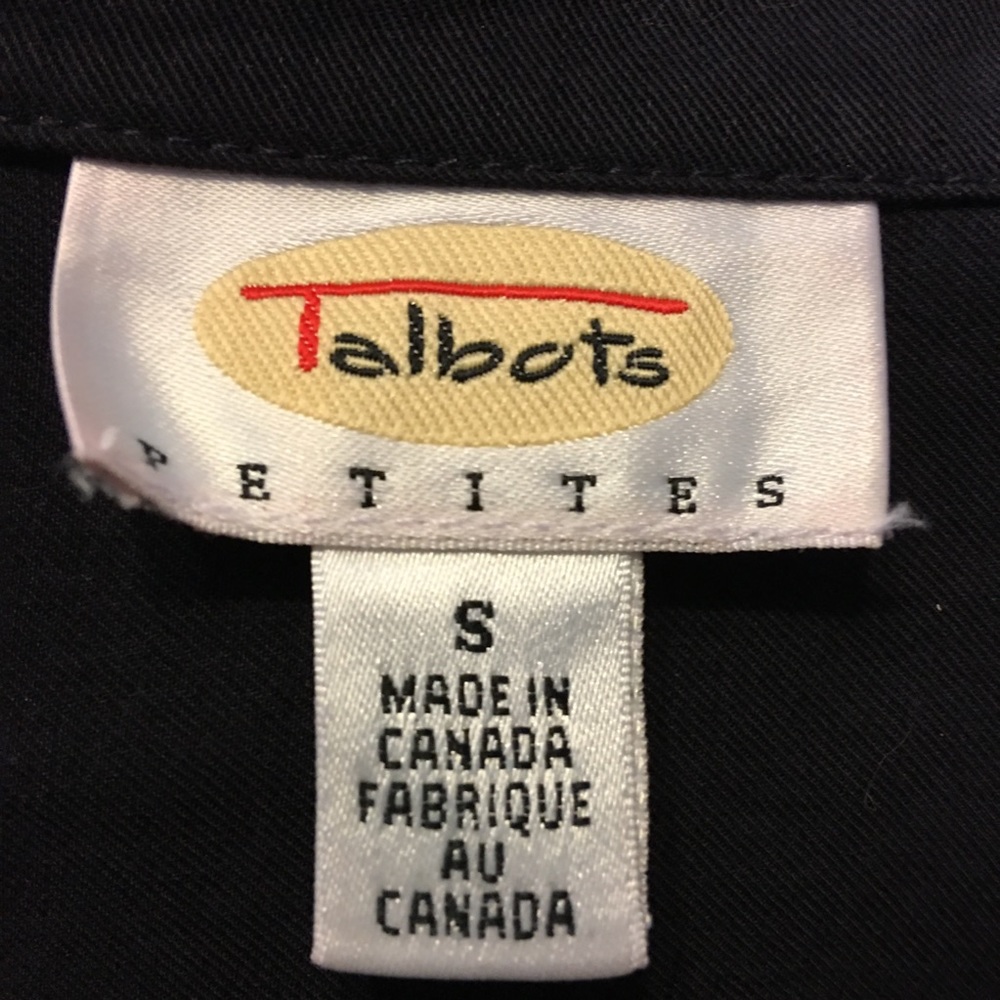 Talbots Black Lightweight Button Front Shirt Nwot - image 7